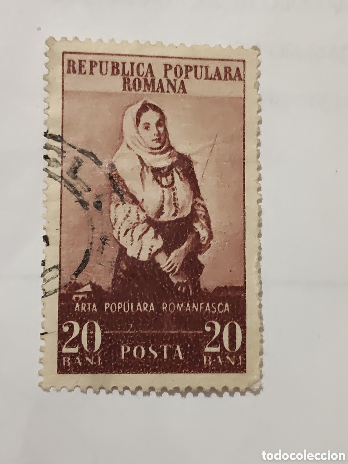 Sellos: Sello de Ruman&iacute;a trajes regionales 1953