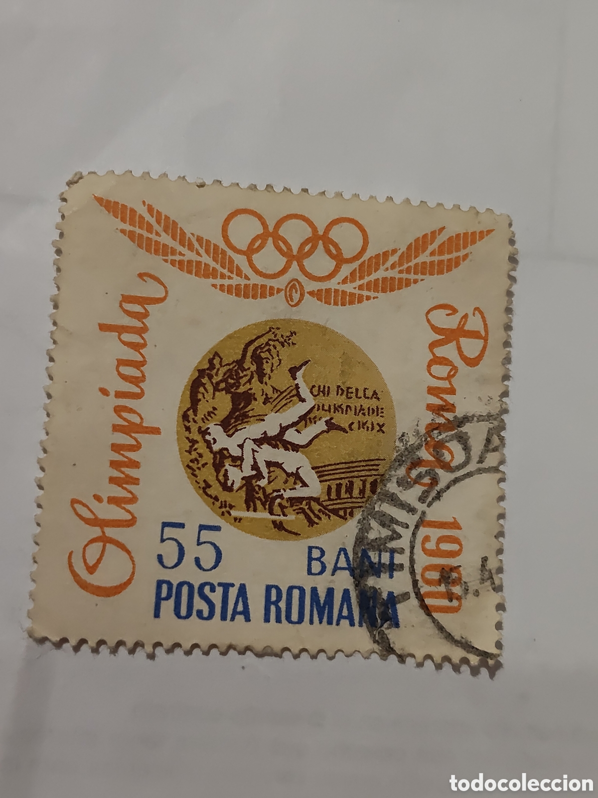 Sellos: Sello de Ruman&iacute;a dedicada a los medallistas Ol&iacute;mpicos de Roma 1960