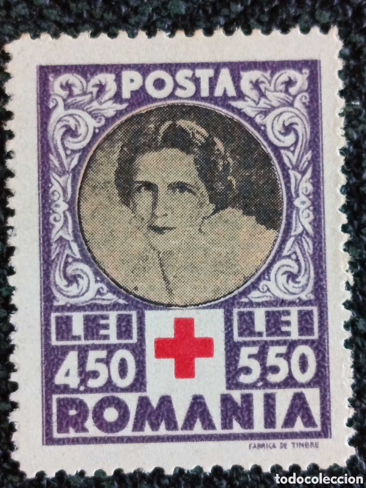 Sellos: Ruman&iacute;a 1944 Cruz Roja Reina Mar&iacute;a 450+550 Lei Nuevo MH Scott B265 Michel 886