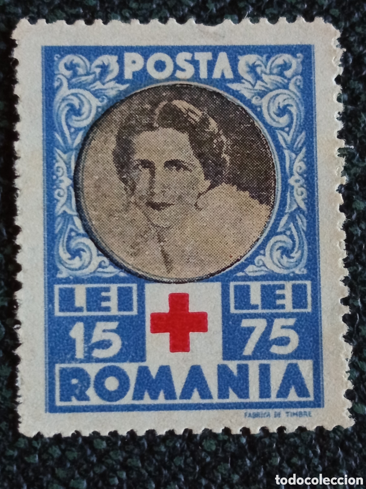 Sellos: Ruman&iacute;a 1944 Cruz Roja Reina Mar&iacute;a 15+75 Lei Nuevo MH Scott B263 Michel 884