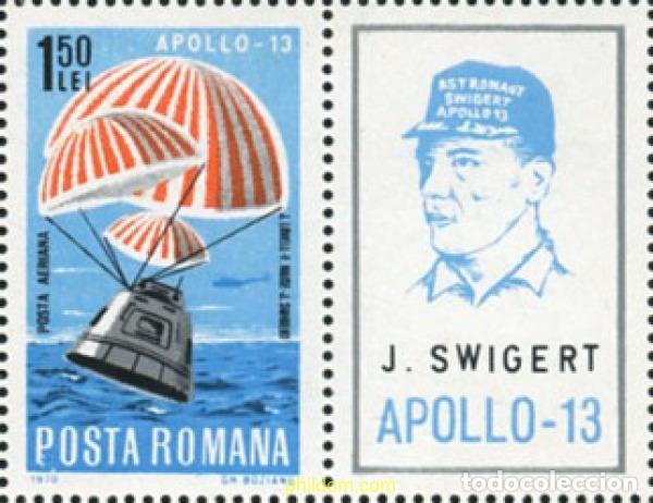 Selos: 796595 MNH RUMANIA 1970 APOLLO 13