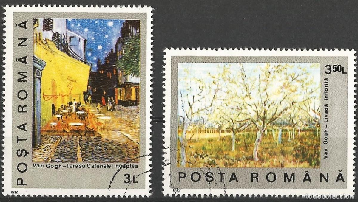 Francobolli: Ruman&iacute;a 1991 - Mi 4639 & 4640 - YT 3918 & 3919 - Pinturas de Vincent Van Gogh