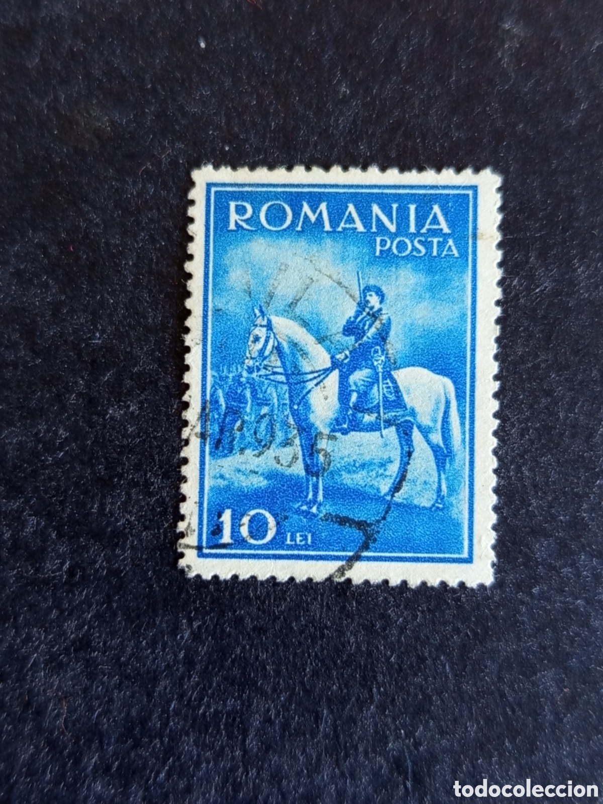 Sellos: Ruman&iacute;a, 1932. Rey Carlos I a caballo. Yv. 439. Pedido m&iacute;nimo 3 &euro;. Ver fotos.