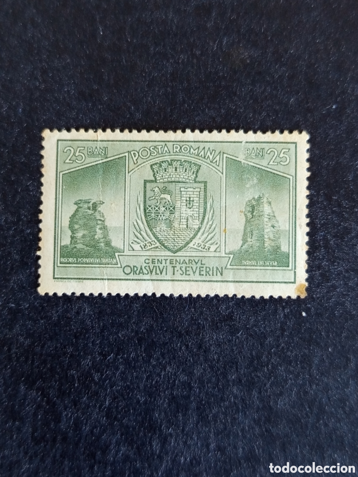 Sellos: Ruman&iacute;a, 1933. Centenario incorporaci&oacute;n Walachia. Yv. 461. Pedido m&iacute;nimo 3 &euro;. Ver fotos.
