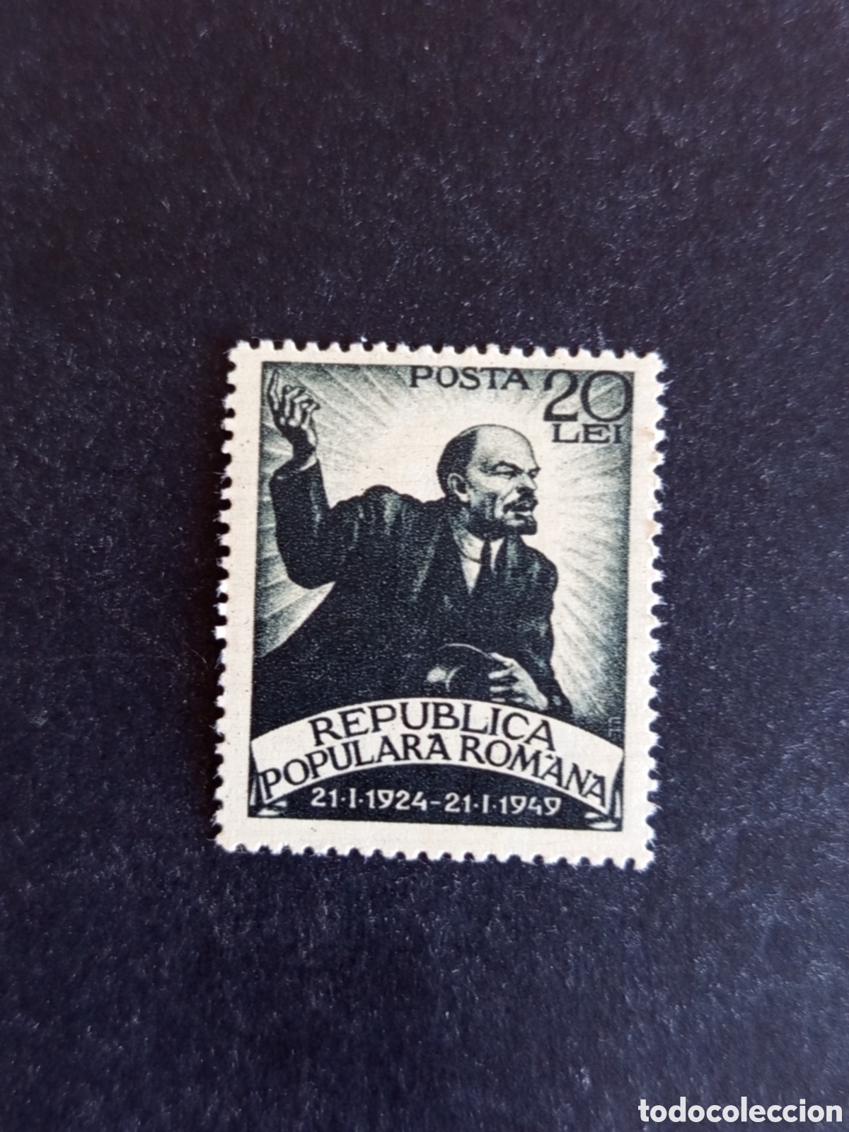 Sellos: Ruman&iacute;a, 1949. Lenin. Yv. 1076. Serie completa. Pedido m&iacute;nimo 3 &euro;. Ver fotos.
