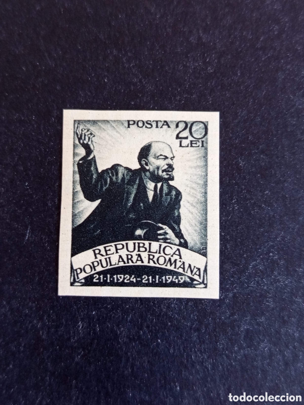 Sellos: Ruman&iacute;a, 1949. Lenin. Yv. 1076a, sin dentar. Serie completa. Pedido m&iacute;nimo 3 &euro;. Ver fotos.