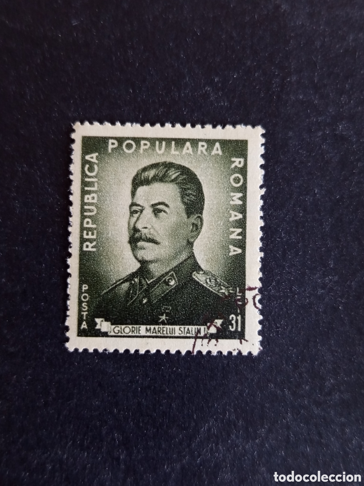 Sellos: Ruman&iacute;a, 1949. Stalin. Yv. 1087.Serie completa. Pedido m&iacute;nimo 3 &euro;. Ver fotos.