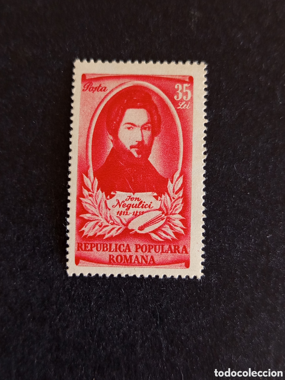 Sellos: Ruman&iacute;a, 1951. Ion Negulici, pintor. Yv. 1149 autorretrato. Serie completa. Pedido m&iacute;nimo 3 &euro;.