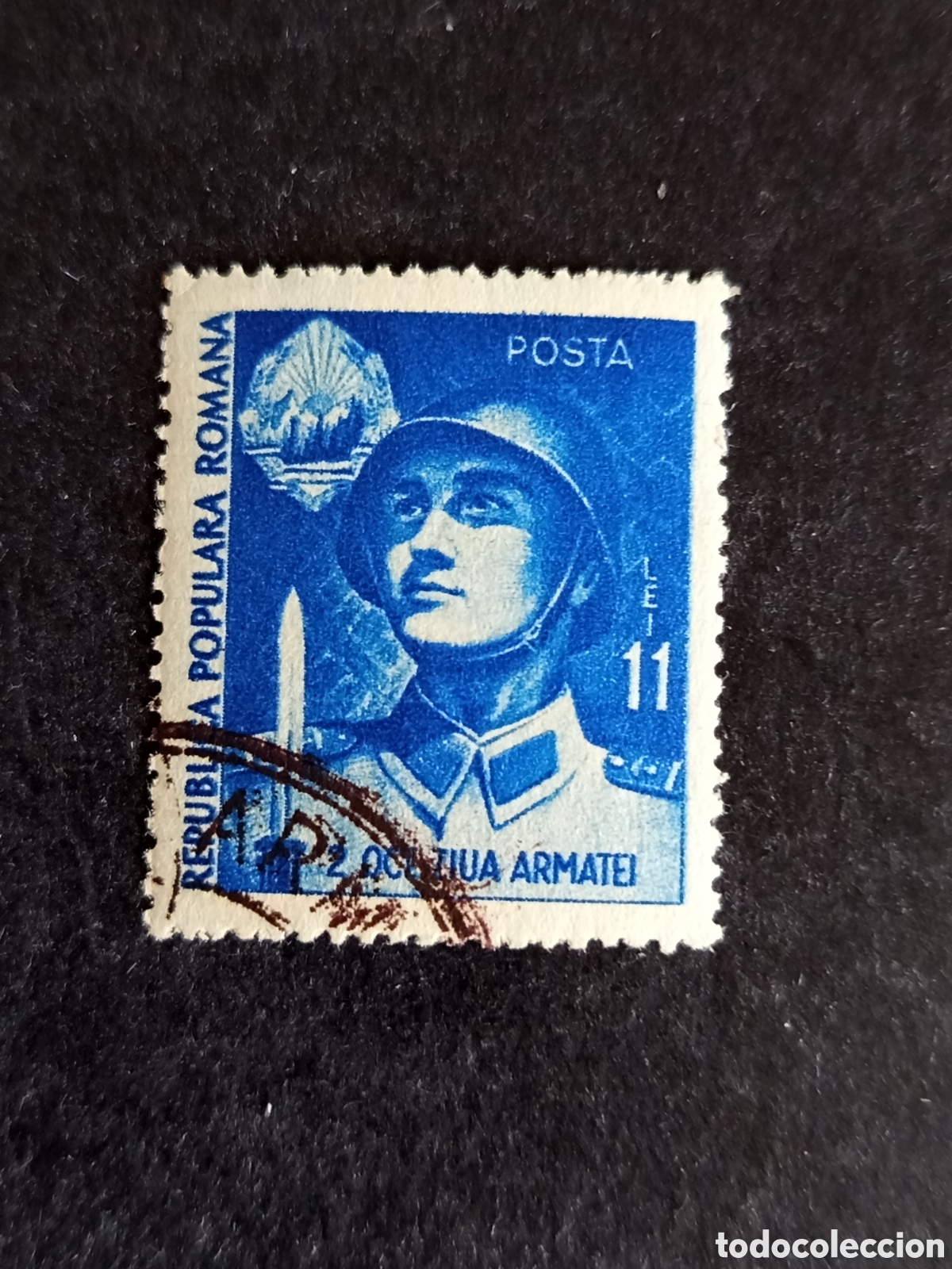 Sellos: Ruman&iacute;a, 1951. D&iacute;a del ej&eacute;rcito. Yv. 1167. Serie completa. Pedido m&iacute;nimo 3 &euro;. Ver fotos.