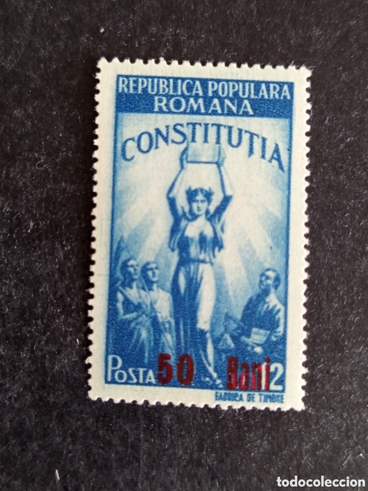 Sellos: Ruman&iacute;a, 1952. Nueva Constituci&oacute;n. Yv. 1181. Sobrecargado. Serie completa. Pedido m&iacute;nimo 3 &euro;.