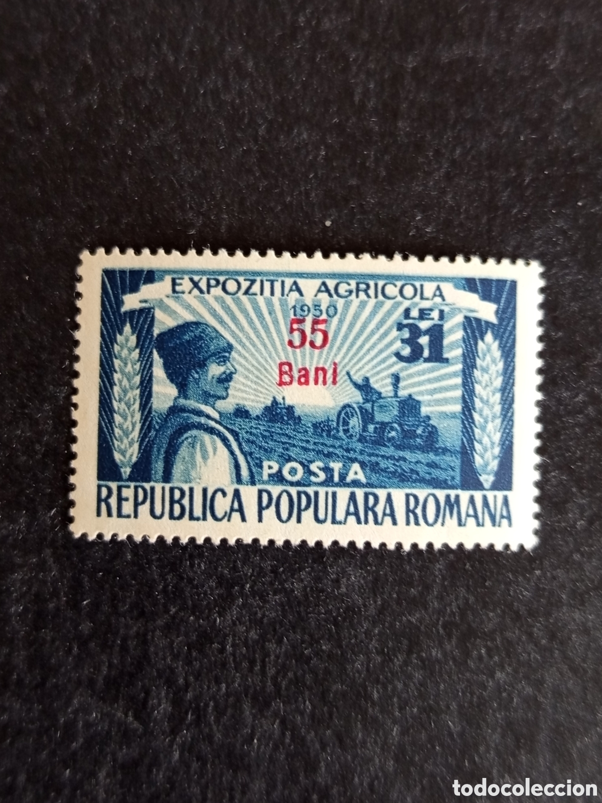 Sellos: Ruman&iacute;a, 1952. Exposici&oacute;n agr&iacute;cola. Yv 1248. Serie completa sobrecarga. Pedido m&iacute;nimo 3 &euro;. Ver fotos