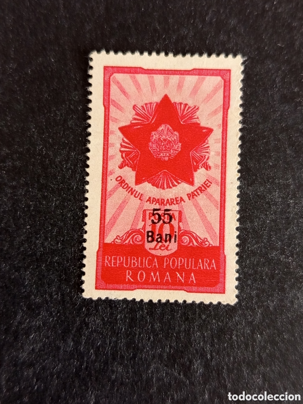 Sellos: Ruman&iacute;a, 1952. Condecoraci&oacute;n &rdquo;Orden de la Liberaci&oacute;n&rdquo;. Yv. 1250. Serie completa sobrecarga.