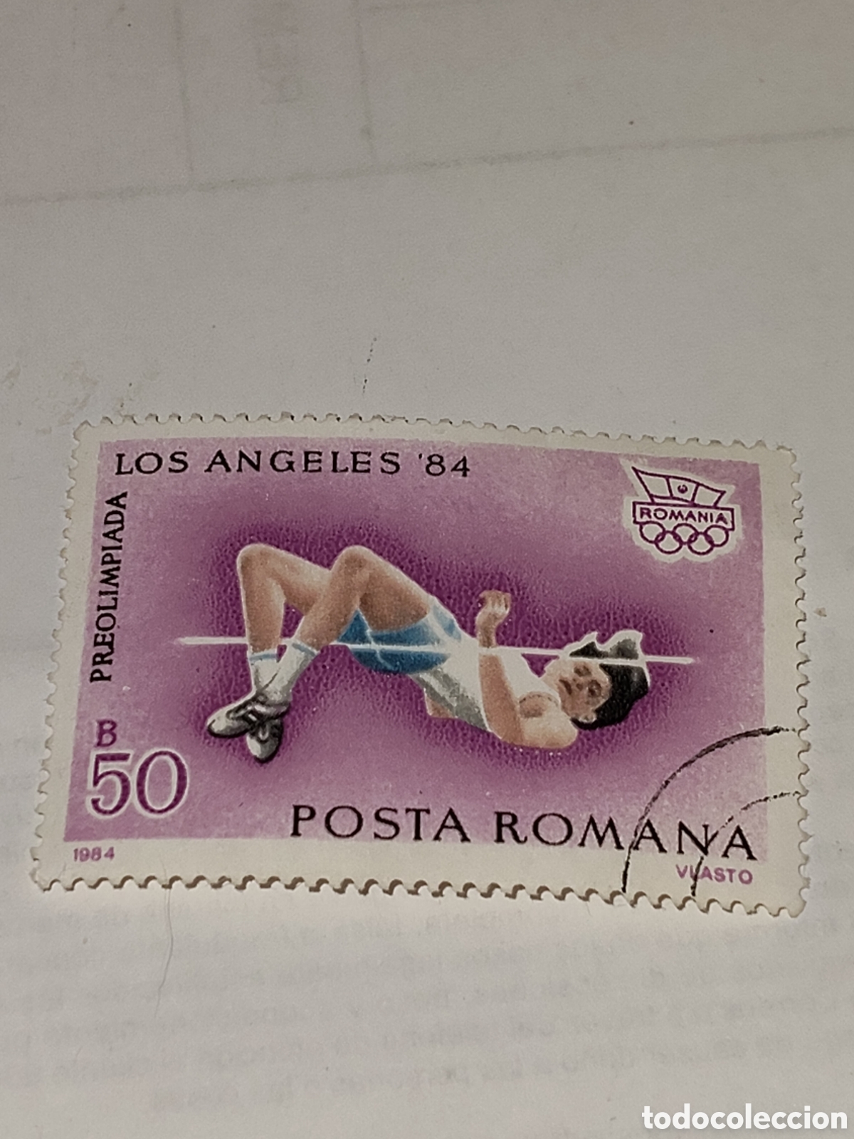 Sellos: Sello de Ruman&iacute;a Juegos Ol&iacute;mpicos de verano Los &Aacute;ngeles 1984