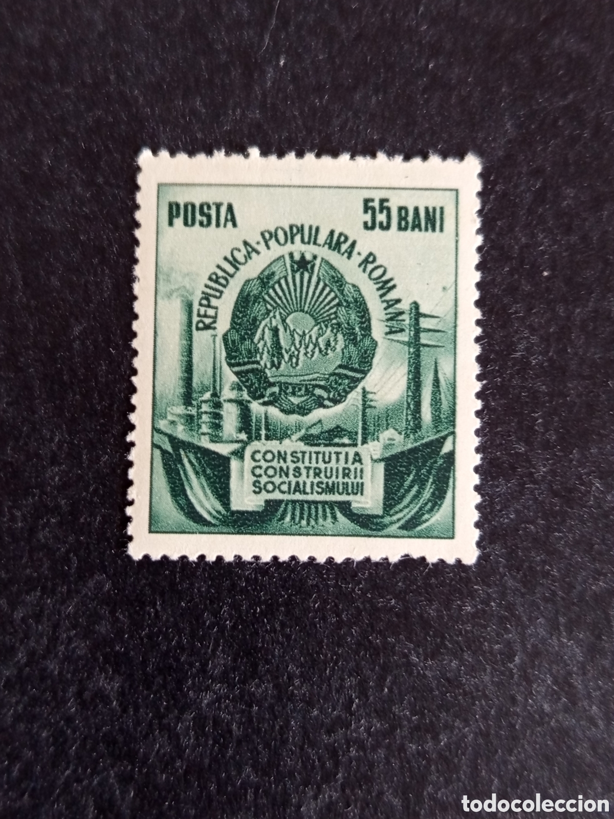 Sellos: Ruman&iacute;a, 1952. Escudo de Armas. Yv. 1287. Serie completa. Pedido m&iacute;nimo 3 &euro;. Ver fotos.
