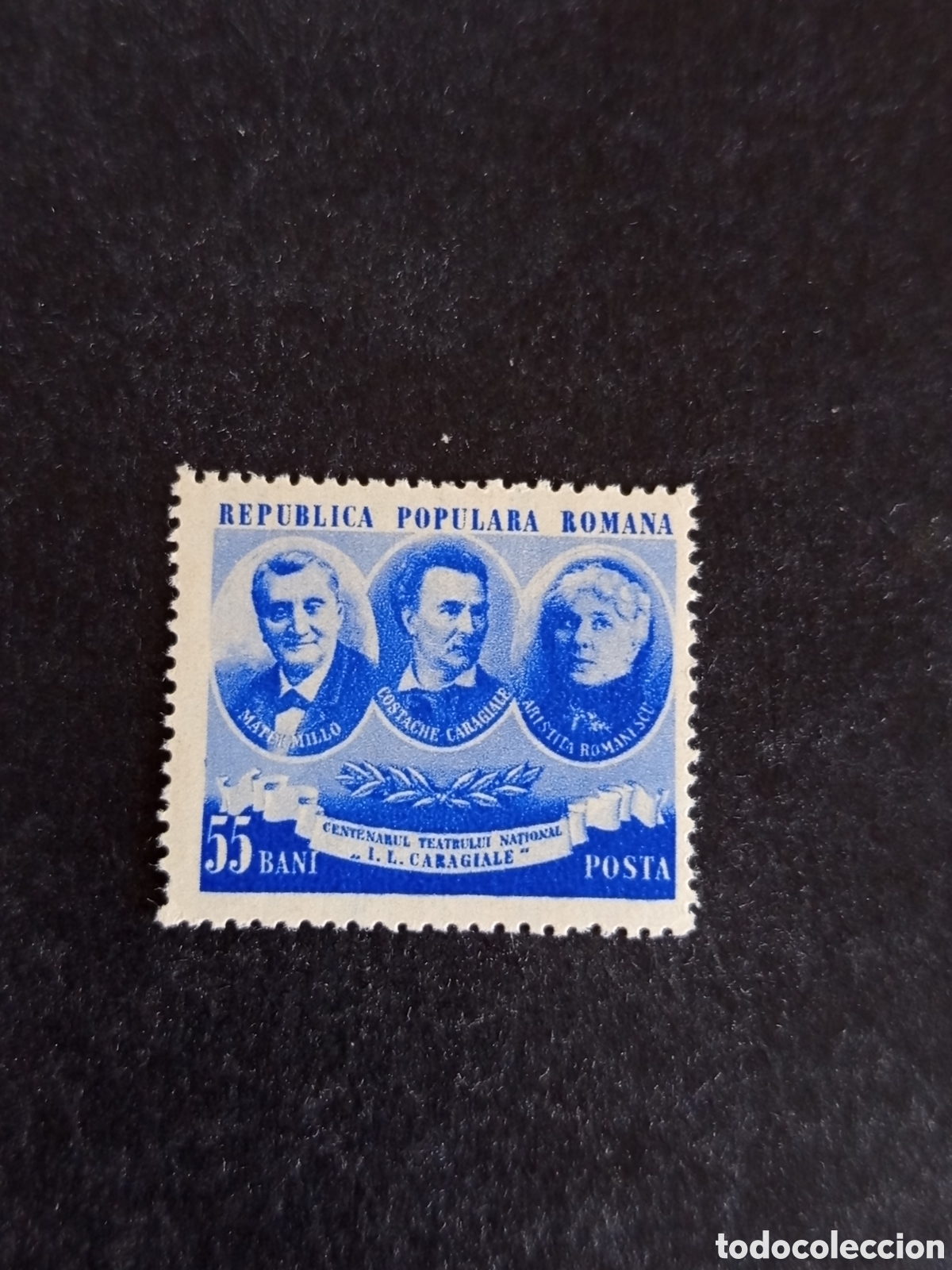 Sellos: Ruman&iacute;a, 1953. Teatro Nacional. Yv. 1289. Serie completa. Pedido m&iacute;nimo 3 &euro;. Ver fotos.