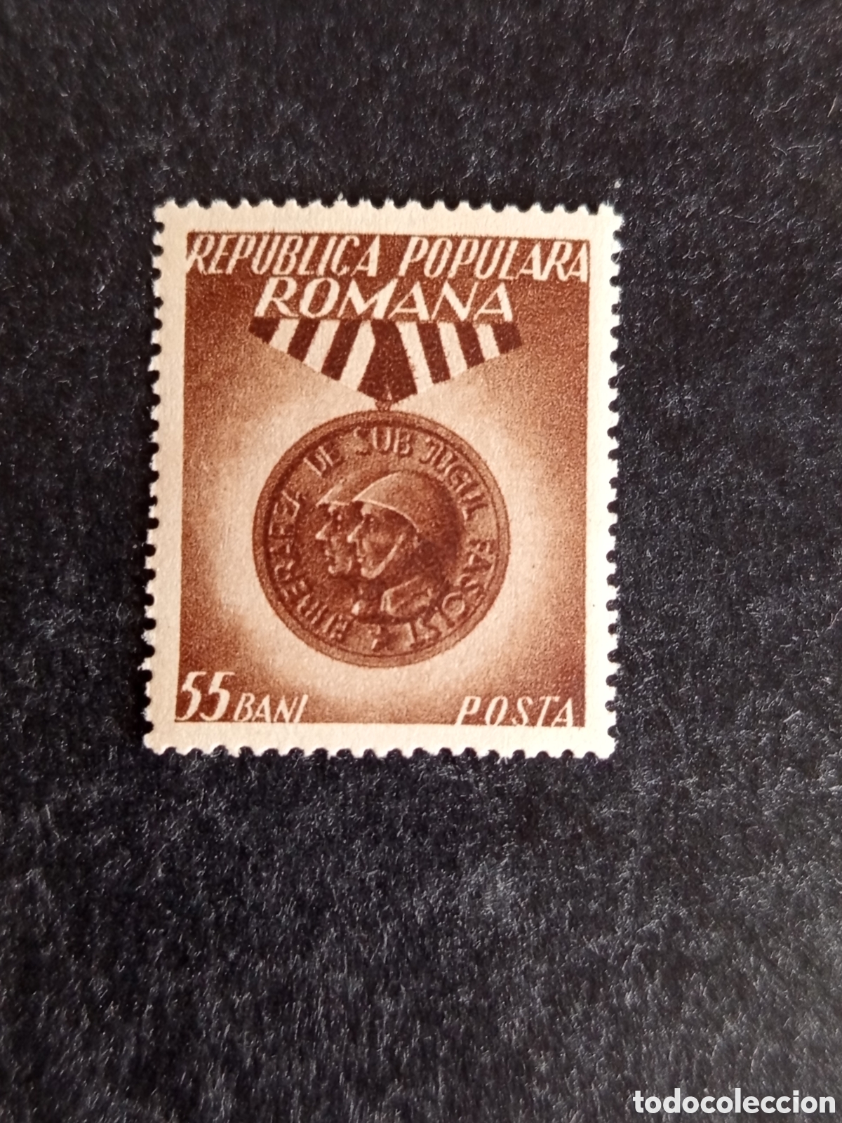 Sellos: Ruman&iacute;a, 1953. Condecoraci&oacute;n: &rdquo;Medalla Liberaci&oacute;n&rdquo;. Yv. 1321. Serie completa. Pedido m&iacute;nimo 3 &euro;.