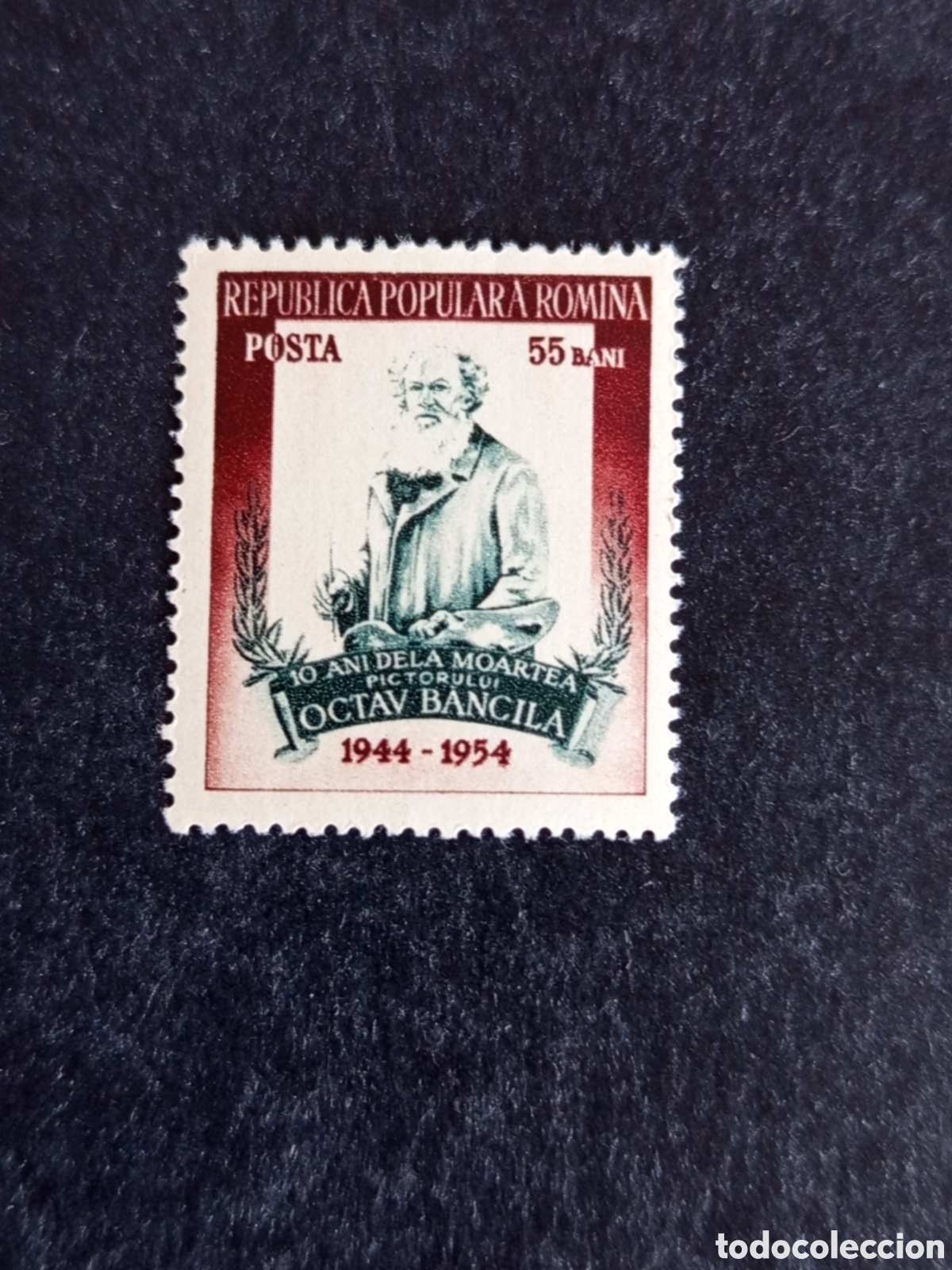 Sellos: Ruman&iacute;a, 1954. Octav Bancila, pintor. Yv. 1345. Serie completa. Pedido m&iacute;nimo 3 &euro;. Ver fotos.