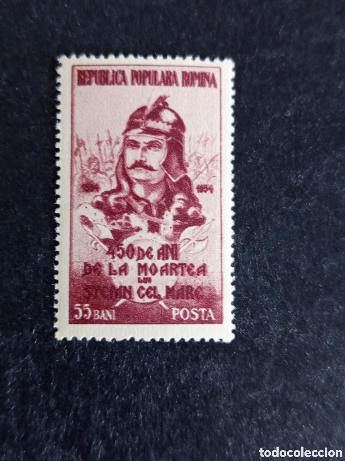 Sellos: Ruman&iacute;a, 1954. Estefan El Grande. Yv 1350. Serie completa. Pedido m&iacute;nimo 3 &euro;. Ver fotos.