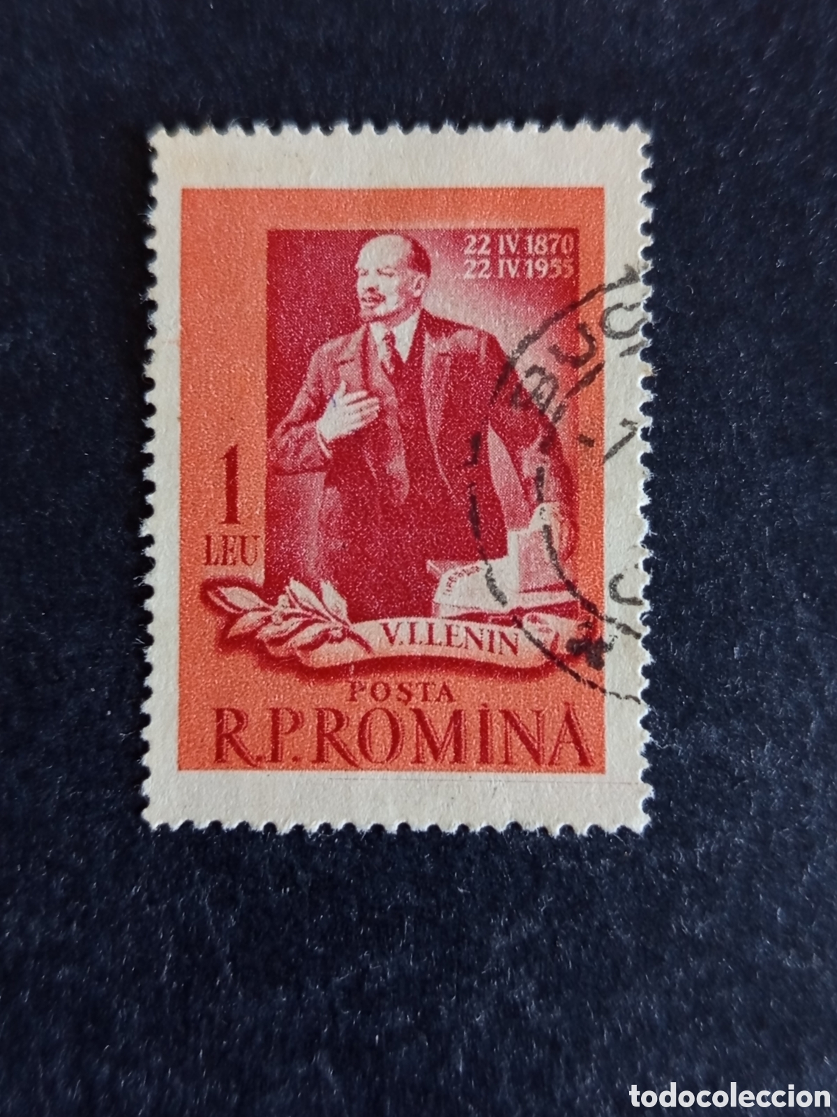 Sellos: Ruman&iacute;a, 1955. Lenin. Yv 1376. Serie completa. Pedido m&iacute;nimo 3 &euro;. Ver fotos.