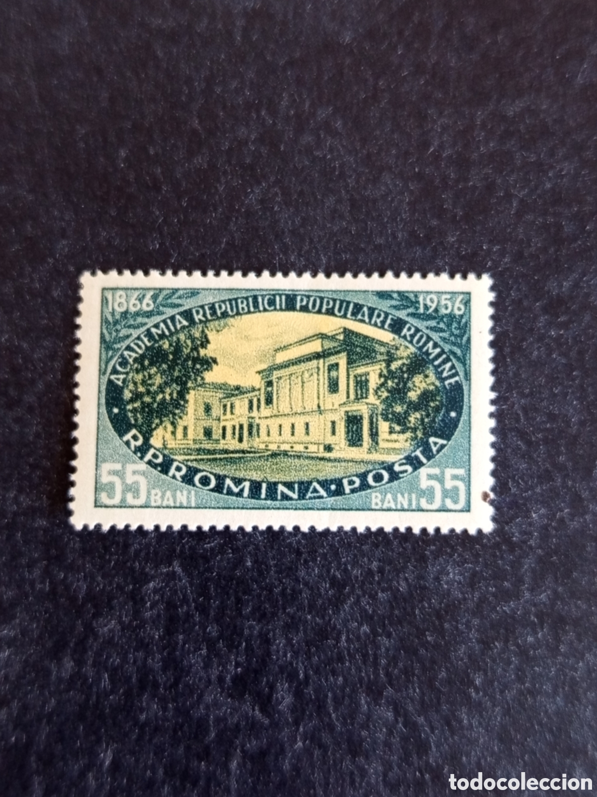 Sellos: Ruman&iacute;a, 1956. Academia Rumana. Yv 1455. Serie completa. Pedido m&iacute;nimo 3 &euro;. Ver fotos.