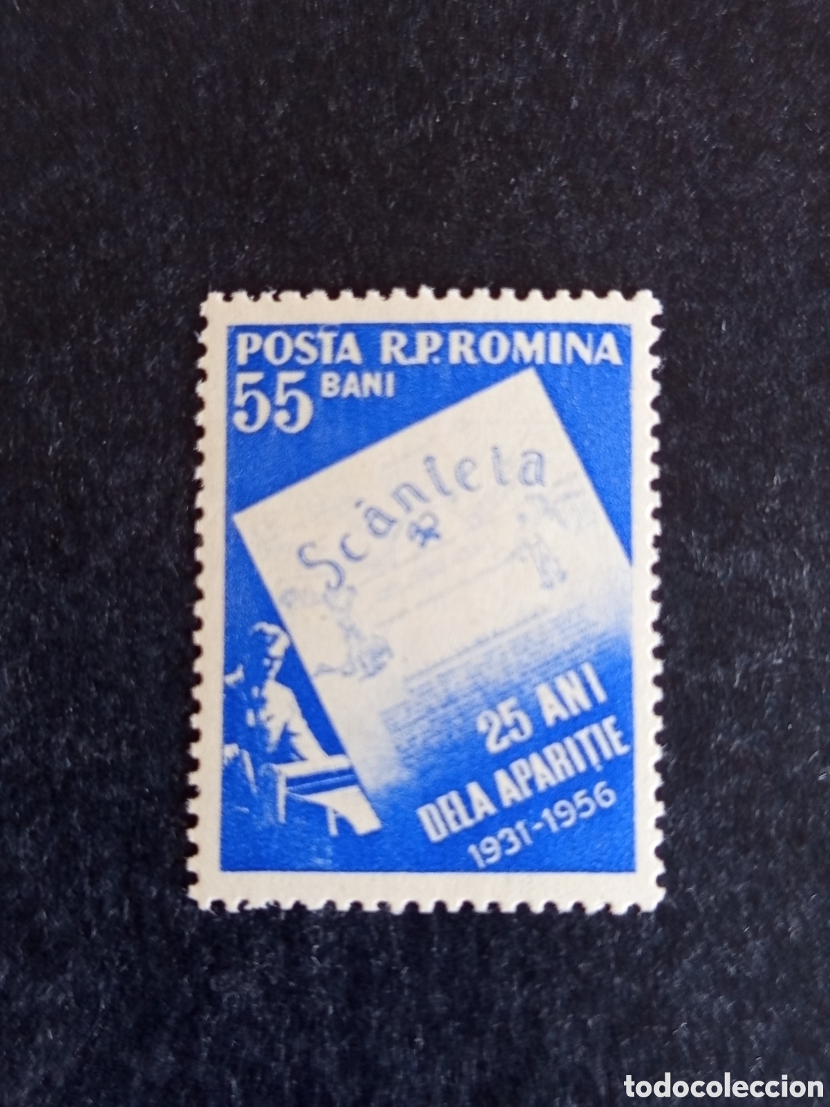 Sellos: Ruman&iacute;a, 1956. 25 Aniversario Peri&oacute;dico &rdquo;Scanteia&rdquo;. Yv 1465. Serie completa. Pedido m&iacute;nimo 3 &euro;.