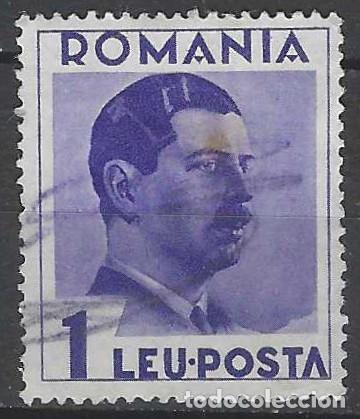 Sellos: RUMAN&Iacute;A 1935-40 - REY CAROL II, VIOLETA - USADO