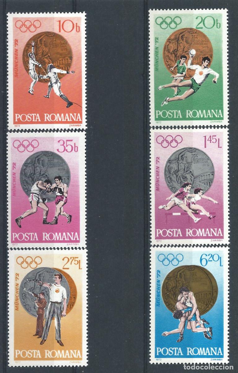 Sellos: Roumanie N&deg;2720/25** (MNH) 1972 - J.O de Munich