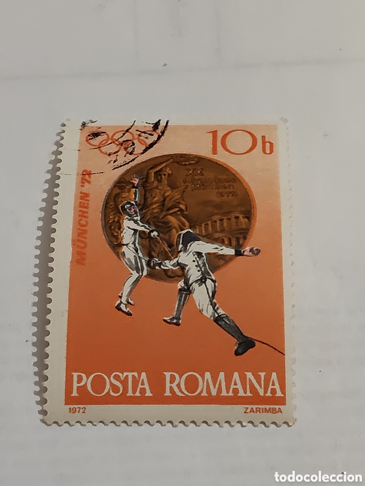 Sellos: Sello de Ruman&iacute;a Juegos Ol&iacute;mpicos de verano Munich 1972