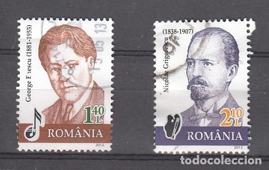 Sellos: RUMANIA 2012 - PERSONAJES - MUSICA Y LITERATURA