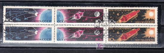 Sellos: rusia 2656/61 usada, espacio, dia del conmos, - Foto 1