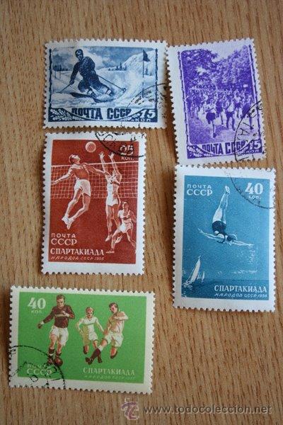 Selos: Lote de 5 sellos de la C.C.C.P.