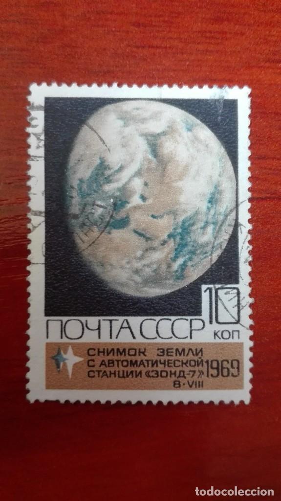 Sellos: Rusia espacio 1969 usado - Foto 1