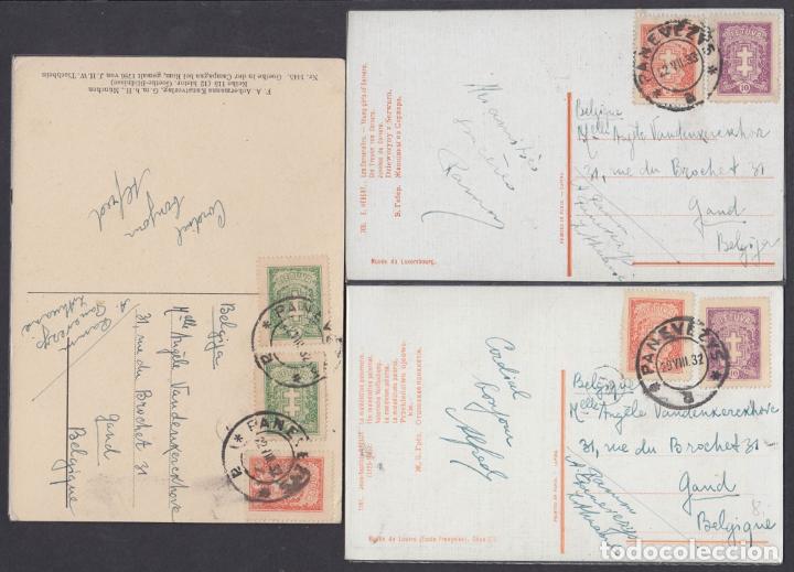 Timbres: &rdquo;F-EX8681 RUSSIA RUSIA LIETUVA LITHUANIA. OLD POSTCARD TO BELGIUM LOT 1932.&rdquo;