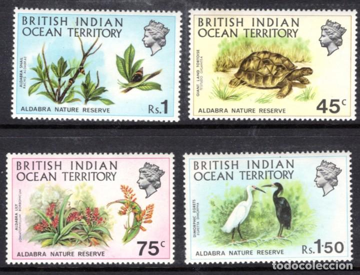 Selos: BRITISH INDIAN OCEAN TERRITORY 1971 - FAUNA Y FLORA - TORTUGA - YVERT N&ordm; 39/42**