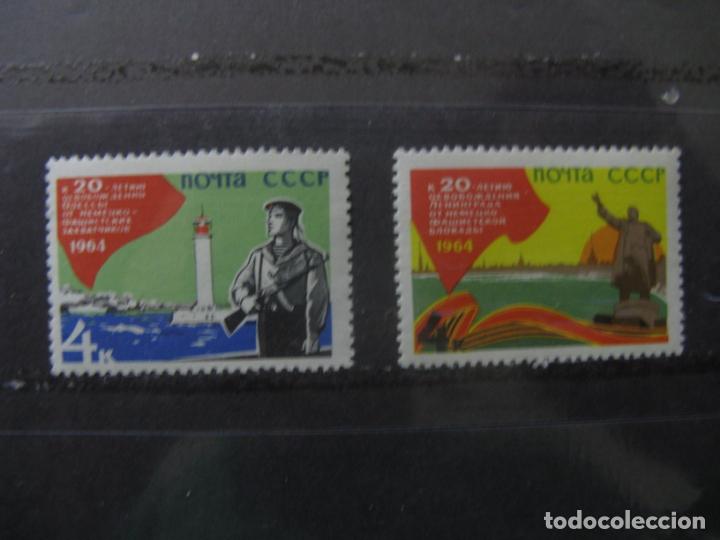 Selos: +rusia,1964, 20 aniv. liberacion de odessa y leningrado, Yvert 2801/801A