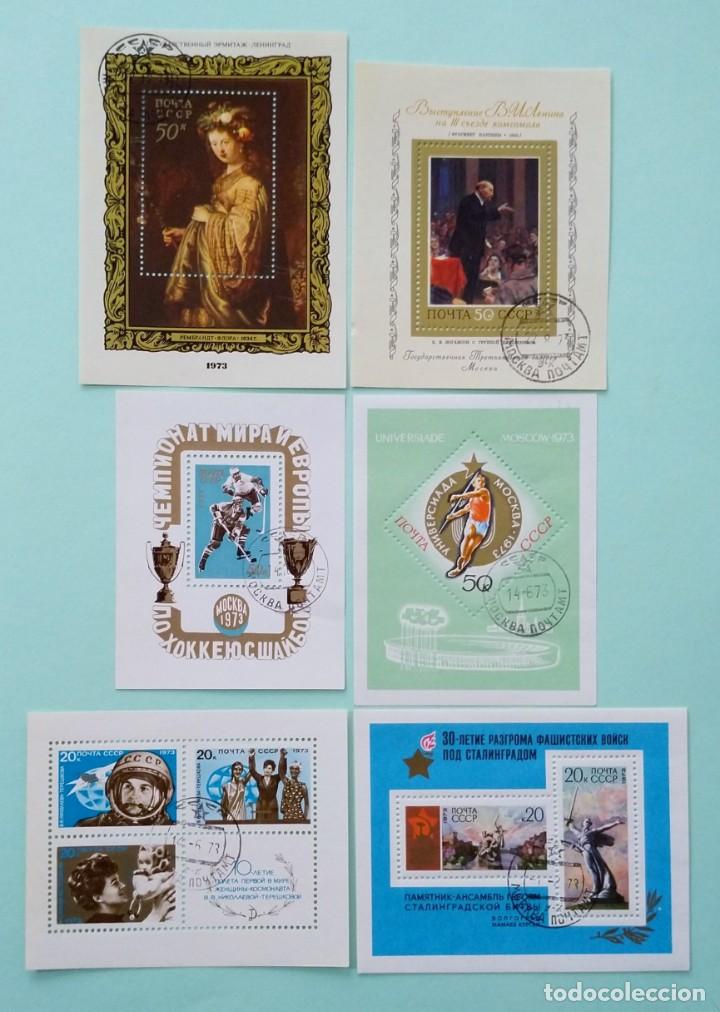 Sellos: URSS MINI HOJAS A&Ntilde;O 1973 - Foto 1