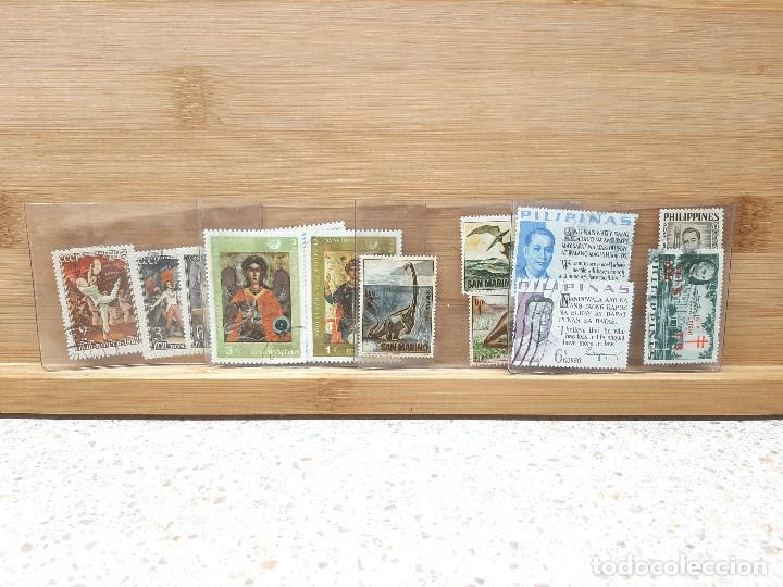 Timbres: LOTE, SELLOS DE SAN MARINO, FILIPINAS, UNION DE REPUBLICAS SOCIALISTAS SOVIETICAS ( CCCP ) ETC