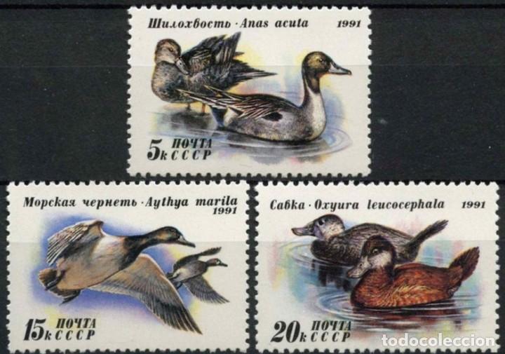 Timbres: &iexcl;&iexcl;OCASI&Oacute;N!! RUSIA URSS 1991 RESTO COLECCI&Oacute;N MNH** Patos. 5870-5872