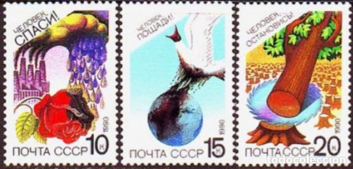 Timbres: &iexcl;&iexcl;OCASI&Oacute;N!! RUSIA URSS 1990 RESTO COLECCI&Oacute;N MNH** Conservaci&oacute;n natural. 5705-5707