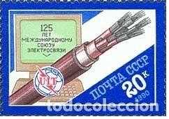 Timbres: &iexcl;&iexcl;OCASI&Oacute;N!! RUSIA URSS 1990 RESTO COLECCI&Oacute;N MNH** 125 aniversario de la Uni&oacute;n Internacional de Tele