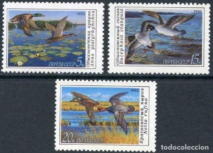 Timbres: &iexcl;&iexcl;OCASI&Oacute;N!! RUSIA URSS 1990 RESTO COLECCI&Oacute;N MNH** Patos. 5761-5763
