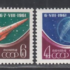 Sellos: RUSIA, 1961 YVERT Nº 2452 / 2453 /*/