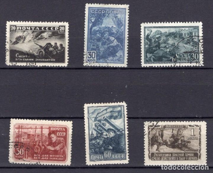 Timbres: &iexcl;&iexcl;OCASI&Oacute;N!! RUSIA URSS 1942 RESTO COLECCI&Oacute;N usado Gran Guerra Patriotica 836-841