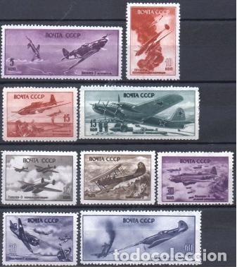 Timbres: &iexcl;&iexcl;OCASI&Oacute;N!! RUSIA URSS 1946 RESTO COLECCI&Oacute;N MNH Fuerzas aereas rusas en IIGM