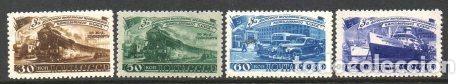 Sellos: &iexcl;&iexcl;OCASI&Oacute;N!! RUSIA URSS 1948 RESTO COLECCI&Oacute;N MNH Plan quinquenal para los pr&oacute;ximos cuatro a&ntilde;os.Transp
