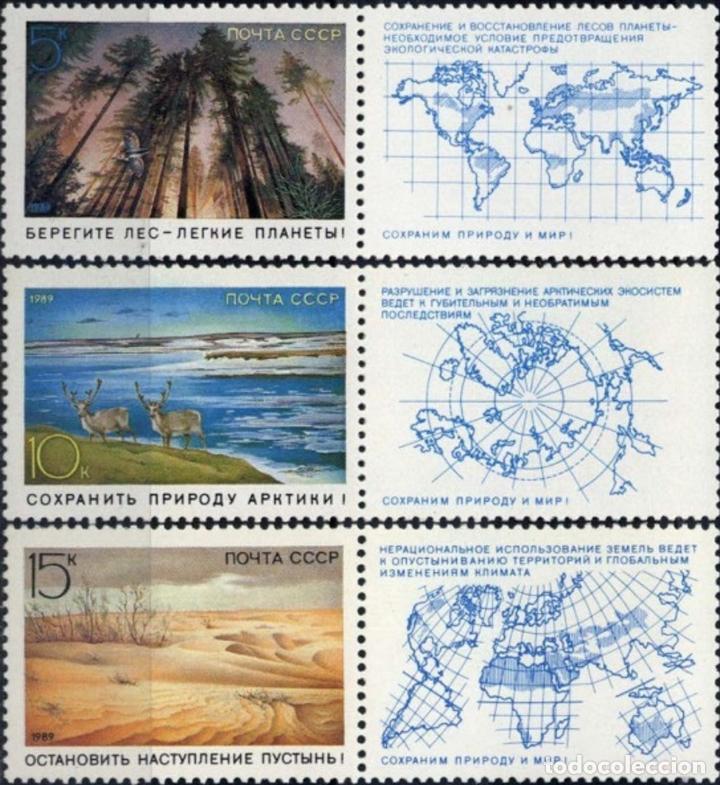 Timbres: &iexcl;&iexcl;OCASI&Oacute;N!! RUSIA URSS 1989 RESTO COLECCI&Oacute;N MNH** Conservaci&oacute;n natural. 5921Zf-5923Zf