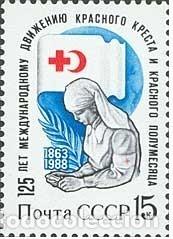 Sellos: &iexcl;&iexcl;OCASI&Oacute;N!! RUSIA URSS 1988 RESTO COLECCI&Oacute;N MNH**125 Aniversario de la Cruz Roja Internacional. 5805