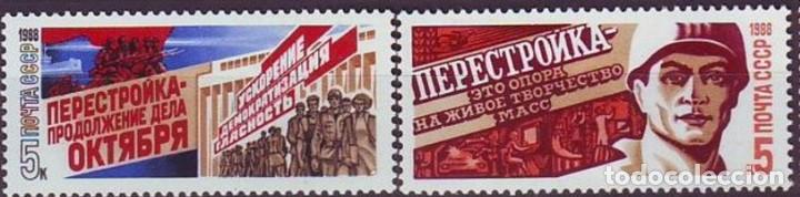 Timbres: &iexcl;&iexcl;OCASI&Oacute;N!! RUSIA URSS 1988 RESTO COLECCI&Oacute;N MNH**perestroika. 5824-5825