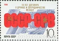 Timbres: &iexcl;&iexcl;OCASI&Oacute;N!! RUSIA URSS 1988 RESTO COLECCI&Oacute;N MNH** D&eacute;cimo Aniversario de la Amistad URSS-Vietnam. 588