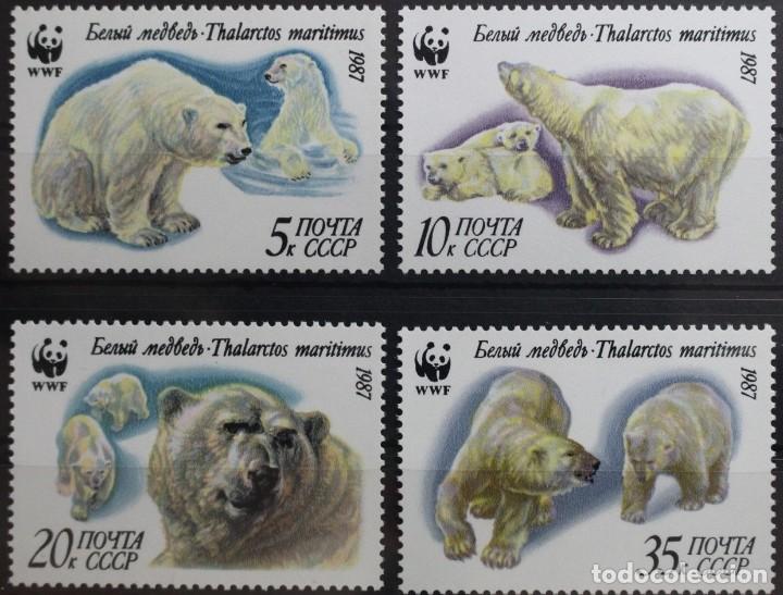 Timbres: &iexcl;&iexcl;OCASI&Oacute;N!! RUSIA URSS 1987 RESTO COLECCI&Oacute;N MNH** Osos polares. 5694-5697